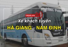 Xe khách tuyến Hà Giang - Nam Định