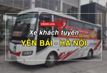 Xe khách tuyến Yên Bái - Hà Nội (Mỹ Đình, Gia Lâm, Yên Nghĩa)