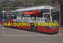 Xe khách tuyến Hải Dương - Cao Bằng