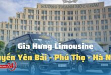 Gia Hưng Limousine chuyên tuyến Yên Bái - Phú Thọ - Hà Nội
