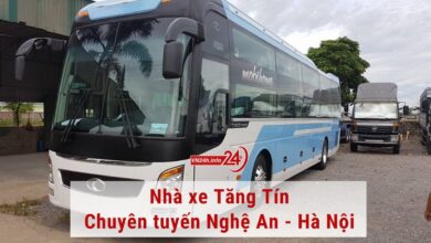 Nhà xe Tăng Tín chuyên tuyến Nghệ An - Hà Nội