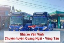 Nhà xe Văn Vinh chuyên tuyến Quảng Ngãi - Vũng Tàu