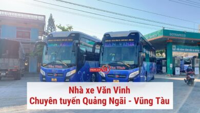 Nhà xe Văn Vinh chuyên tuyến Quảng Ngãi - Vũng Tàu