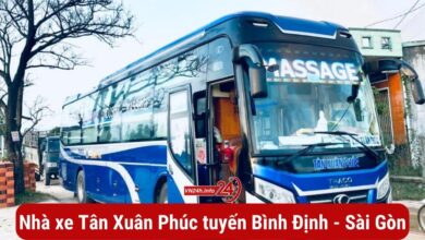 Nhà xe Tân Xuân Phúc tuyến Bình Định đi Sài Gòn